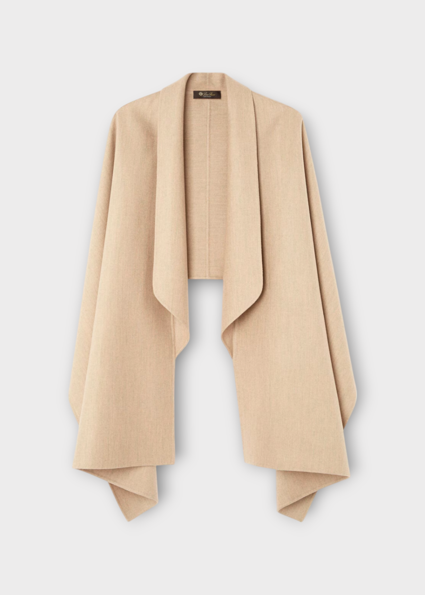 Loro Piana Loro Piana Jacket, Beige, Violante Cashmere Cape In Rosy Granite Melange