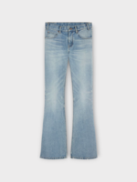 Celine Celine Jeans, Blue, Cotton Denim Marco Classic Rigid Bootcut Pants In Steel Blue Wash