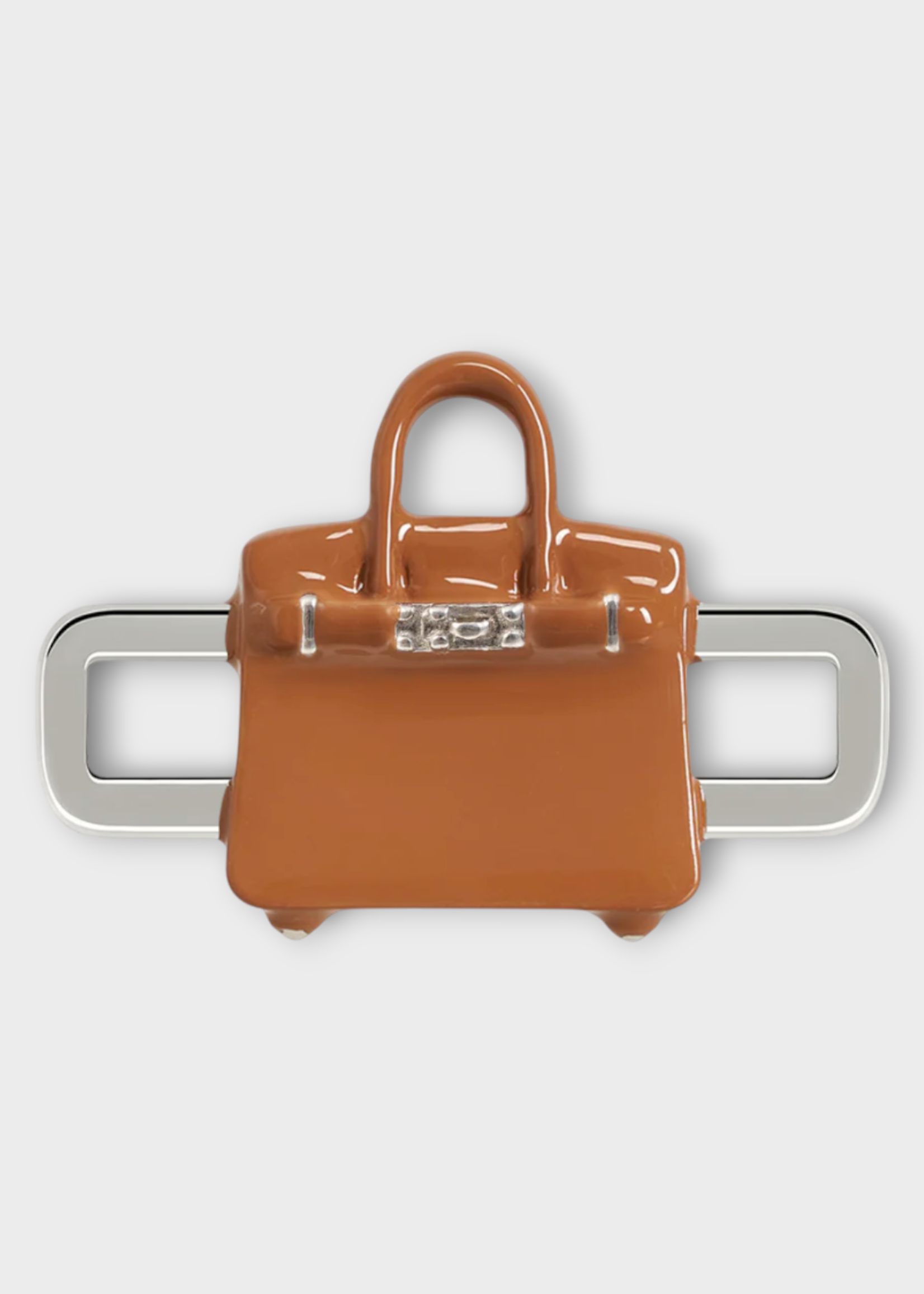 Poubel Poubel Charm, Print, Bag Hand Painted Enamel w/ Sterling Silver