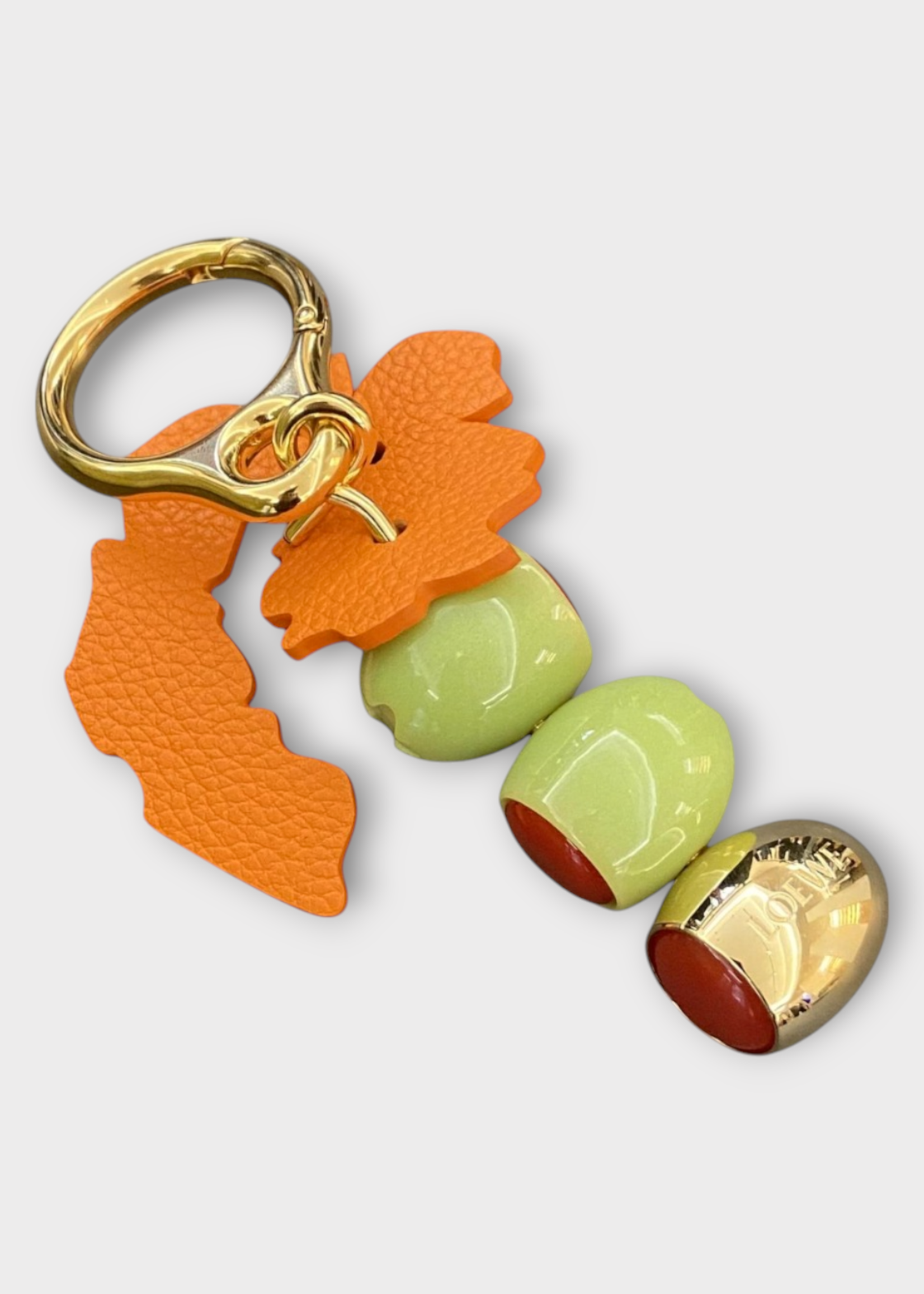 Loewe Loewe Charm, Multi, Martini Olives Charm In Green & Gold