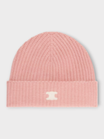 Celine Celine Hat, Pink, Cashmere Heritage Beanie Long Triomphe in Pink