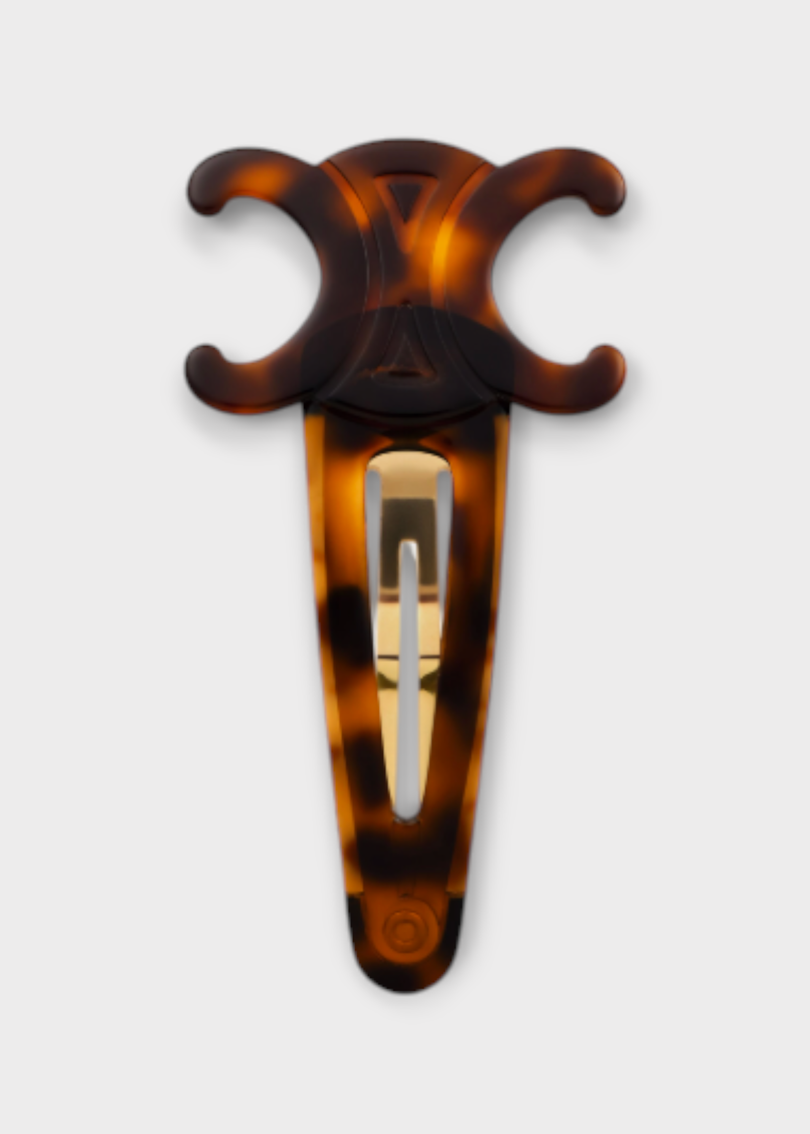 Celine Celine Hair Accessory, Brown, Celine Hair Accessory, Brown, Acetate Large Hair Claw In Dark Havana