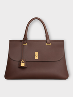 Celine Celine Bag, Brown, Aucourt 16 Soft Natural Calfskin Hand Bag in Hickory