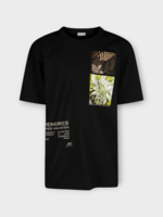 Dries Van Noten Dries Van Noten T-Shirt, Black, Heer Cotton Crew Neck T-Shirt in Black w/ Patches