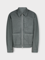 Dries Van Noten Dries Van Noten Jacket, Green, Veper Cotton Collared Zipped Up Jacket in Sage w/ Patch Pockets
