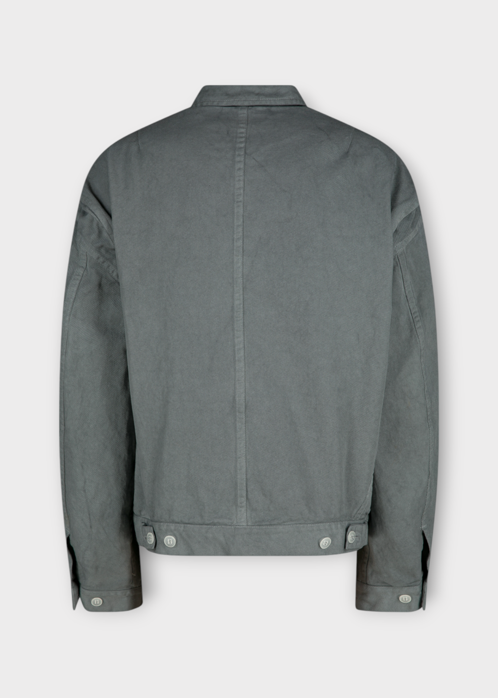 Dries Van Noten Dries Van Noten Jacket, Green, Veper Cotton Collared Zipped Up Jacket in Sage w/ Patch Pockets