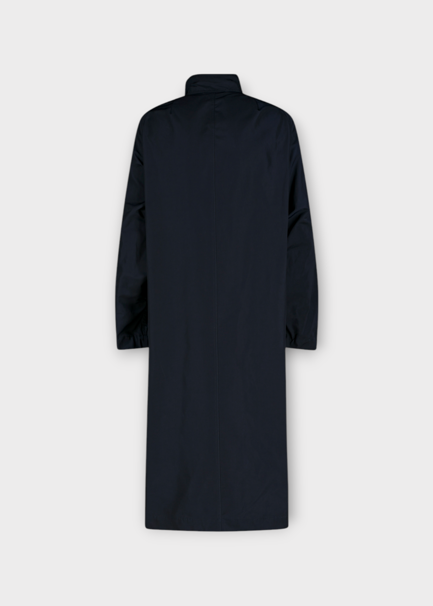 Dries Van Noten Dries Van Noten Coat, Navy, Rannon Loose Fit Water Repellent Parka w/ Raglan Sleeves