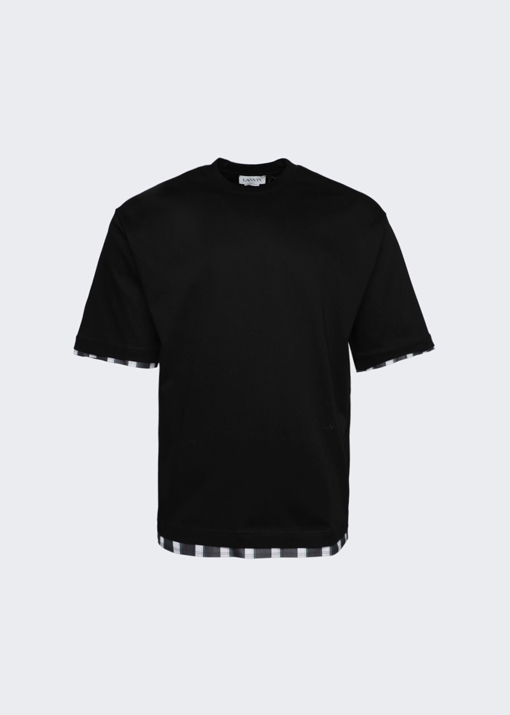 Lanvin Lanvin T-Shirt, Black, Cotton Oversized Classic Fit T-Shirt w/ Double Hem