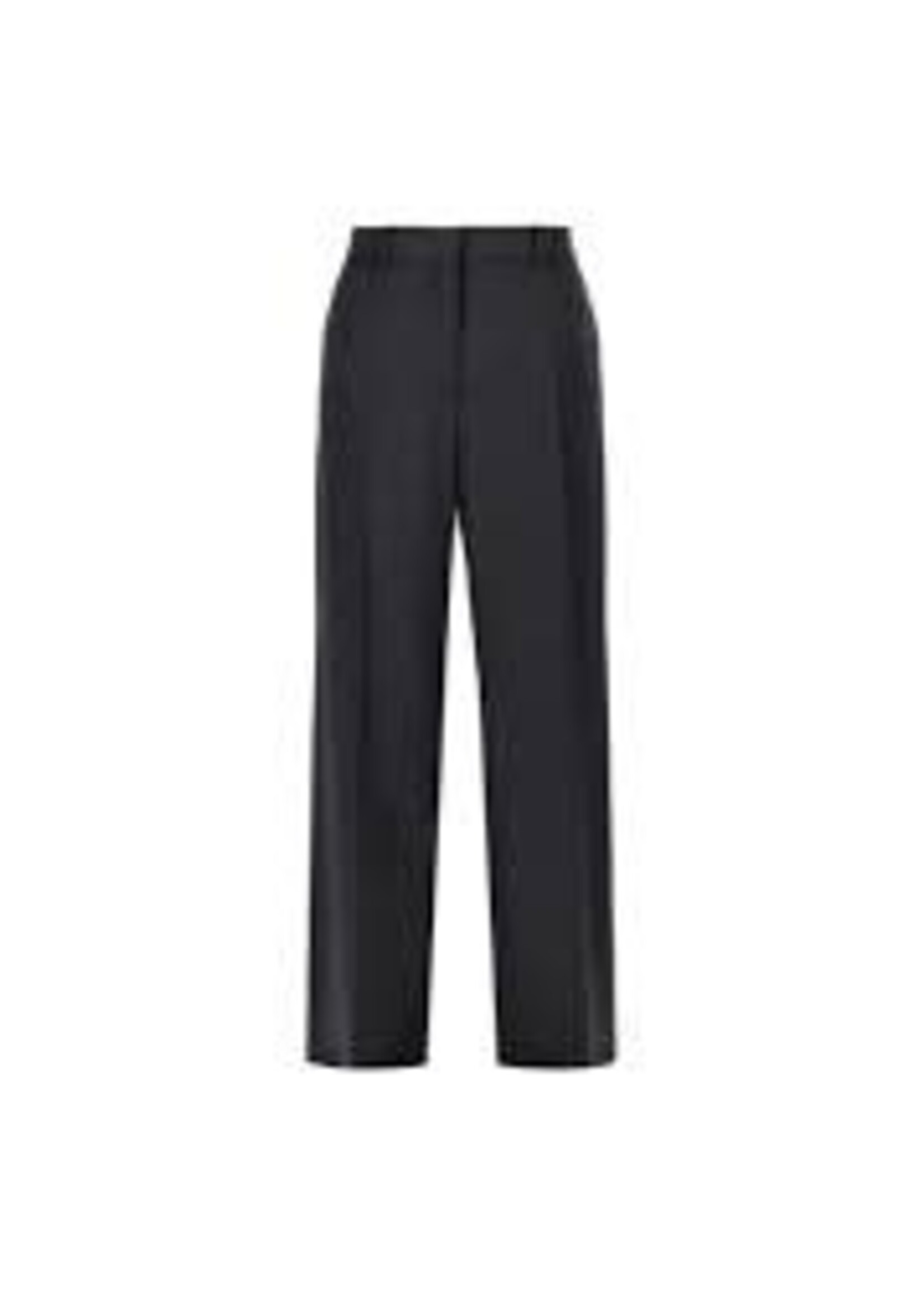 Lanvin Lanvin Trousers, Black, Wool High Waisted Wide Leg Tailored Pants