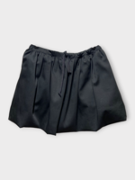 Patou Patou Skirt, Black, Drawstring Waist Volume Mini Skirt In Black