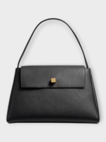 Khaite Khaite Bag, Black, Audrey Calf Leather Top Handle Shoulder Bag In Black