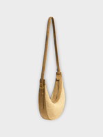Khaite Khaite Bag, Beige, Augustina Small Suede Leather & Raffia Crossbody Bag In Wheat & Natural