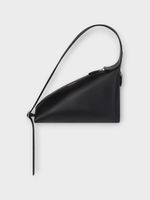 Courreges Courreges Bag, Black, Leather Baby Shark Zipped Shoulder Bag Bag in Black
