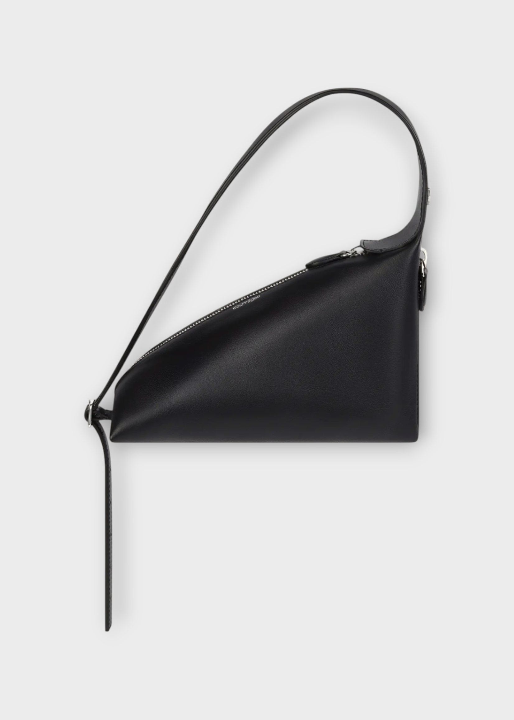 Courreges Courreges Bag, Black, Leather Baby Shark Zipped Shoulder Bag Bag in Black