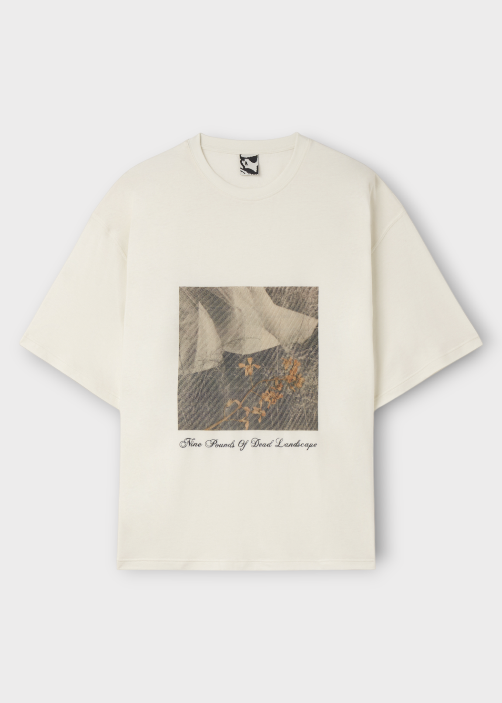 GR10K GR10K T-Shirt, White, Cotton Crew Neck Graphic T-Shirt In White w/ Print