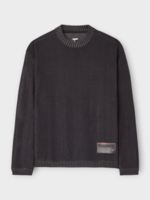 GR10K GR10K Knitwear, Grey, Blended High Molecular Crew Neck Sweater In Stone Grey