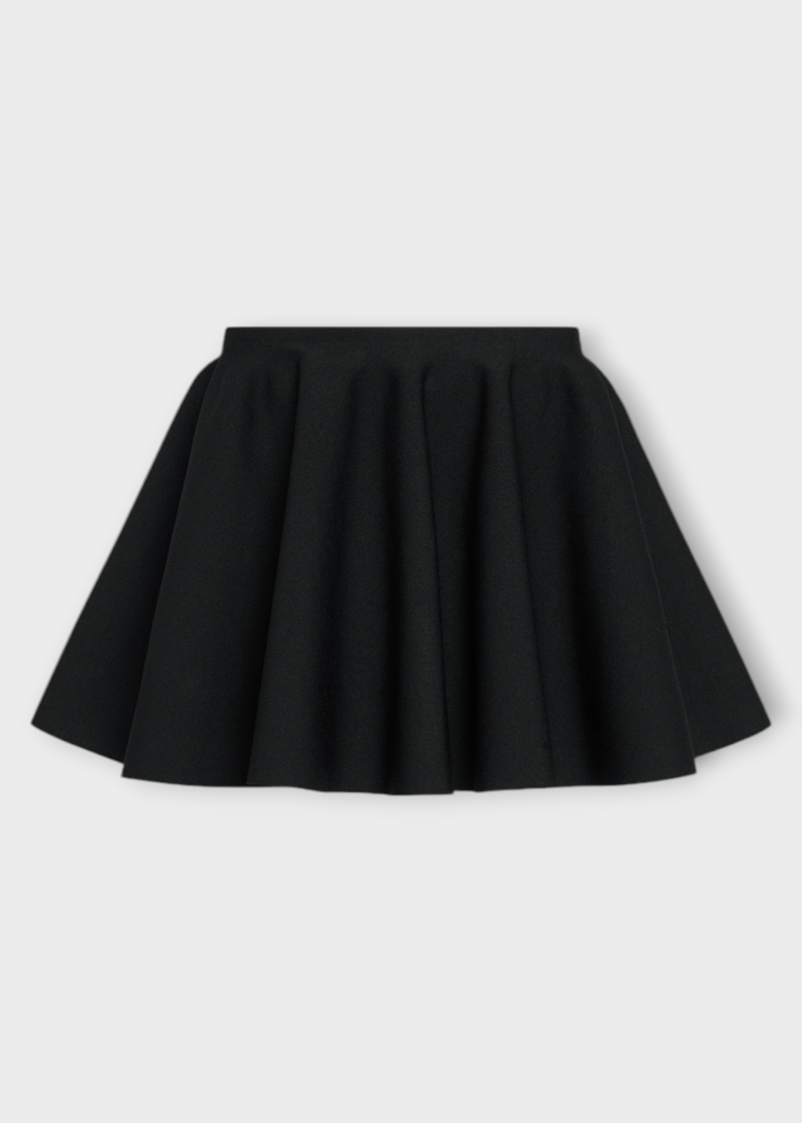 Alaia Alaia Skirt, Black, Godet Knitted Mini Skirt In Noir Alaia