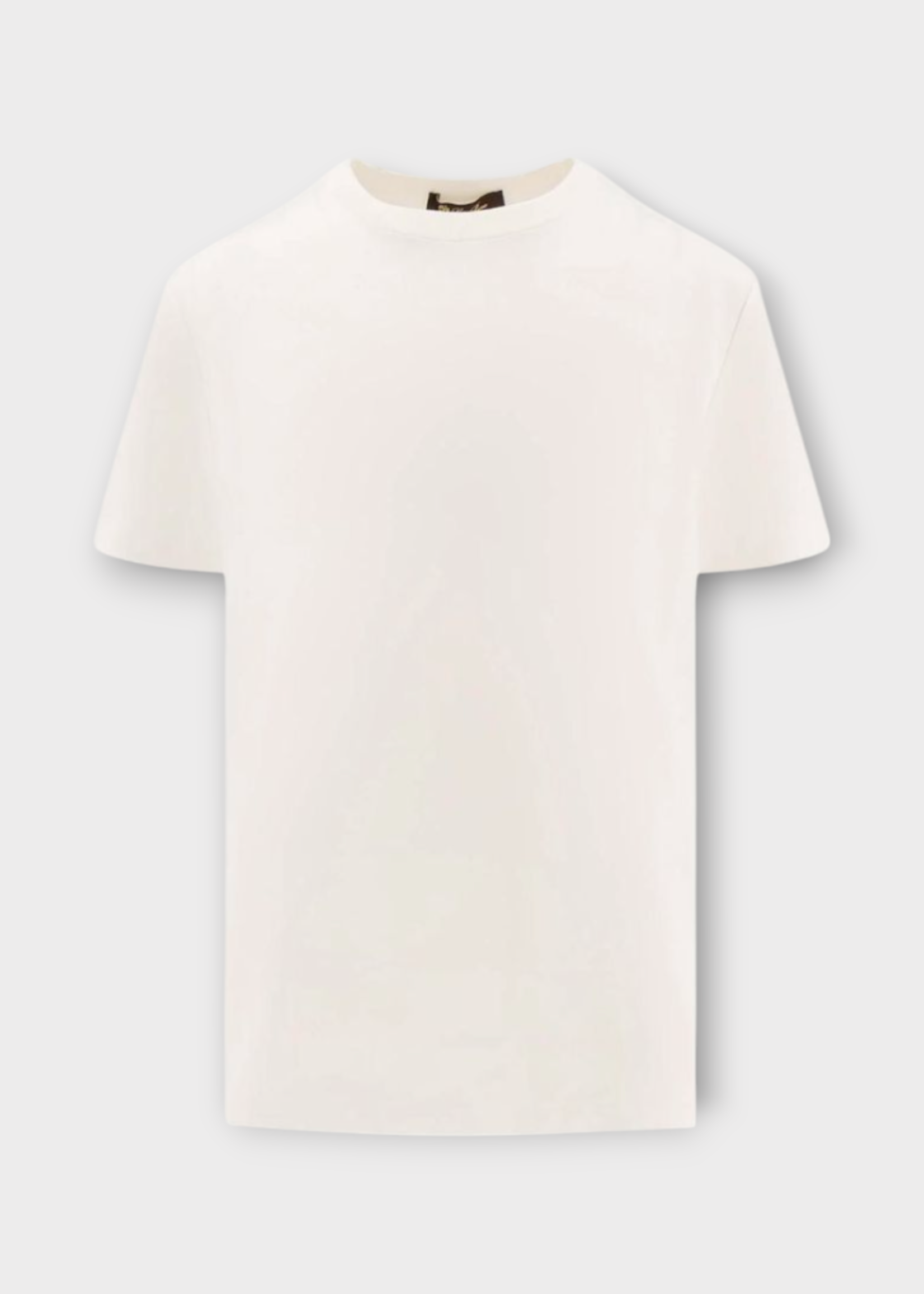 Loro Piana Loro Piana T-Shirt, White, Neo Cotton Crew Neck Short Sleeve Top In Optical White