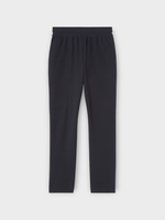 Loro Piana Loro Piana Knitwear, Navy, Invorio Cotton & Cashmere Straight Cut High Waist Pants In Blue Navy