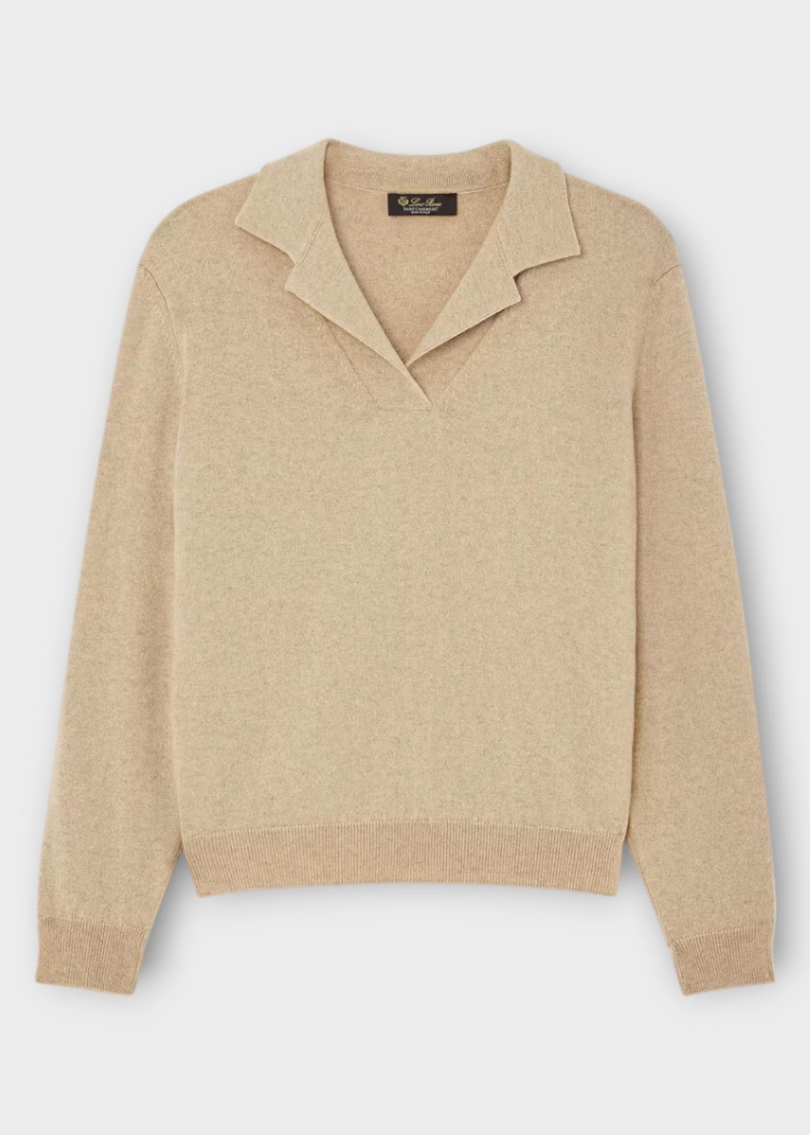 Loro Piana Loro Piana Knitwear, Beige, Arona Cashmere Crew Neck Sweater In Maple Walnut Melange