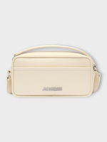 Jacquemus Jacquemus Bag, White, Le Baneto Leather Camera Bag In Light Ivory