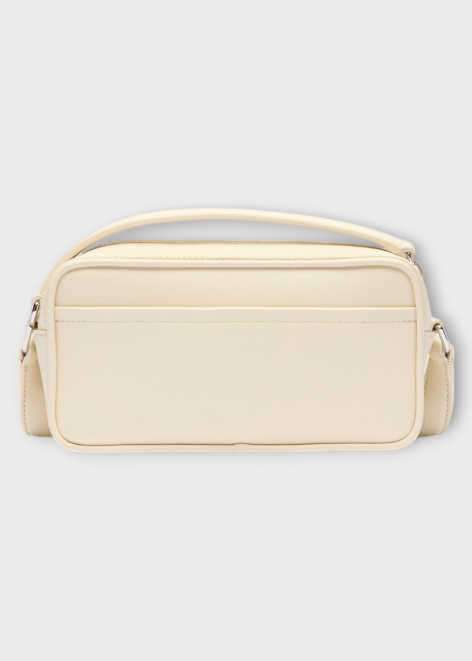 Jacquemus Jacquemus Bag, White, Le Baneto Leather Camera Bag In Light Ivory