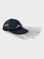 Undercover Undercover Hat, Navy, Cotton & Mesh Baseball Cap in Navy w/ Embroidery