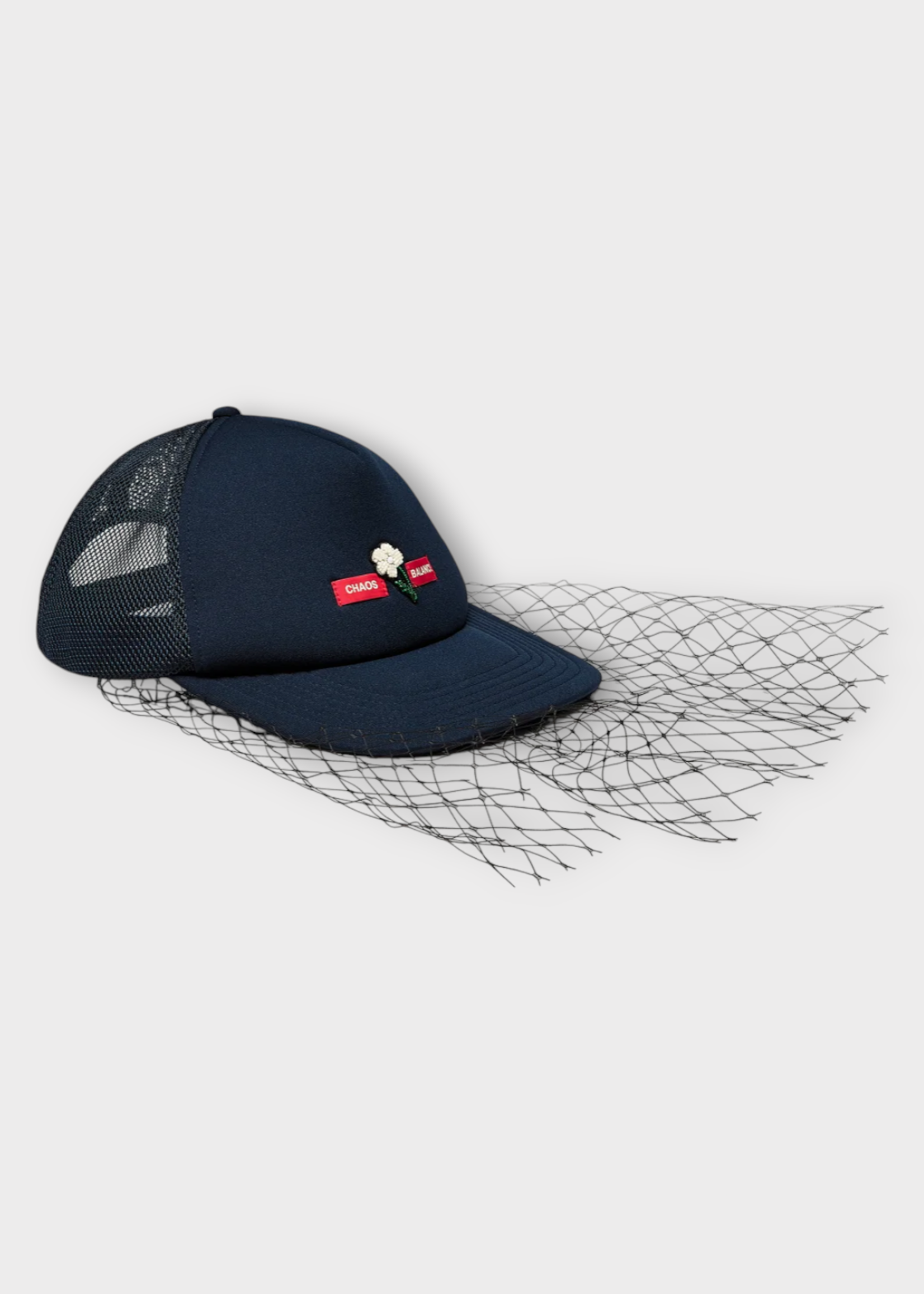 Undercover Undercover Hat, Navy, Cotton & Mesh Baseball Cap in Navy w/ Embroidery