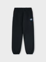 Undercover Undercover Trousers, Black, Champion x Undercover Cotton Drawstring Waist Sweatpants in Black w/ Logo Embroidery