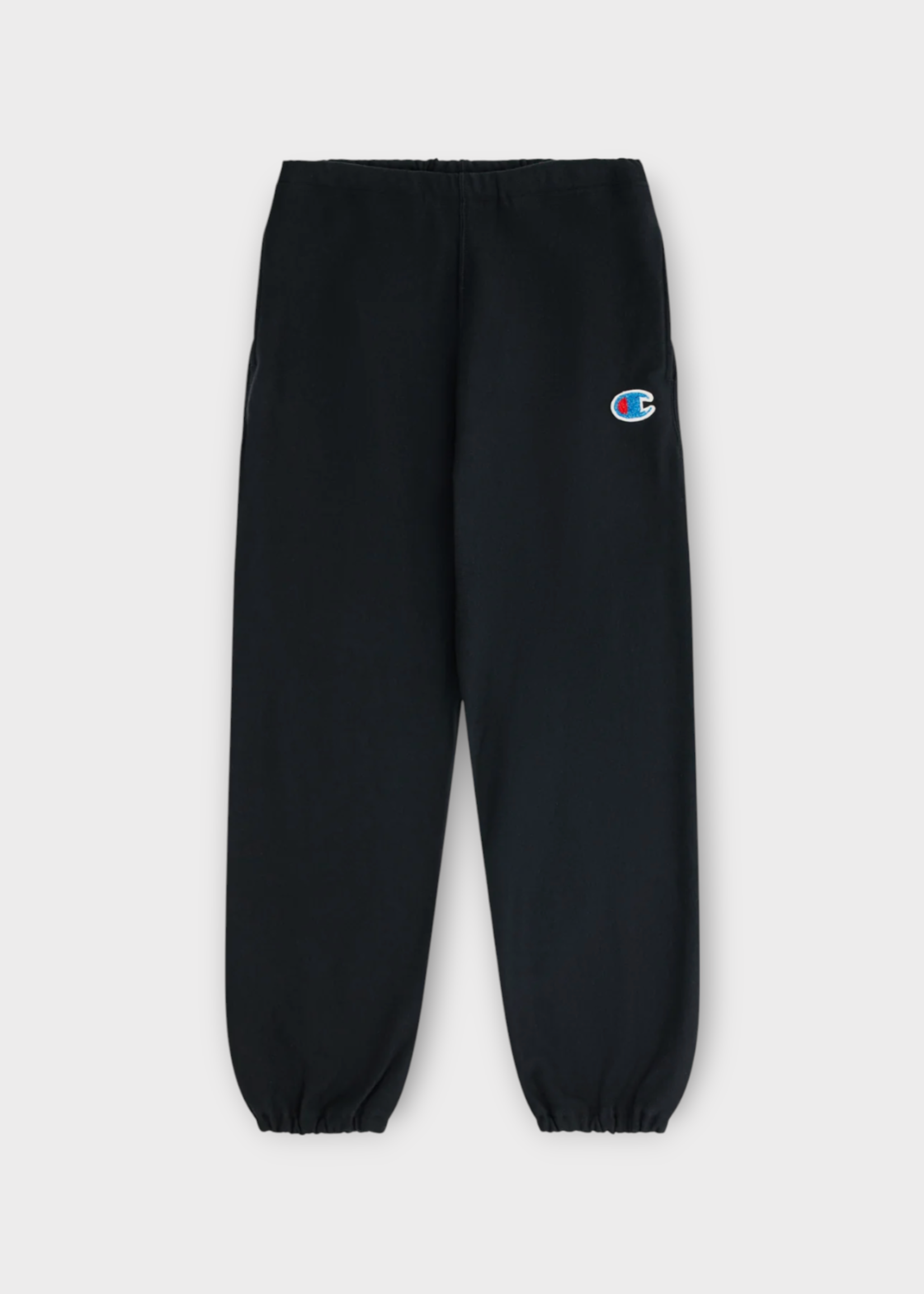 Undercover Undercover Trousers, Black, Champion x Undercover Cotton Drawstring Waist Sweatpants in Black w/ Logo Embroidery
