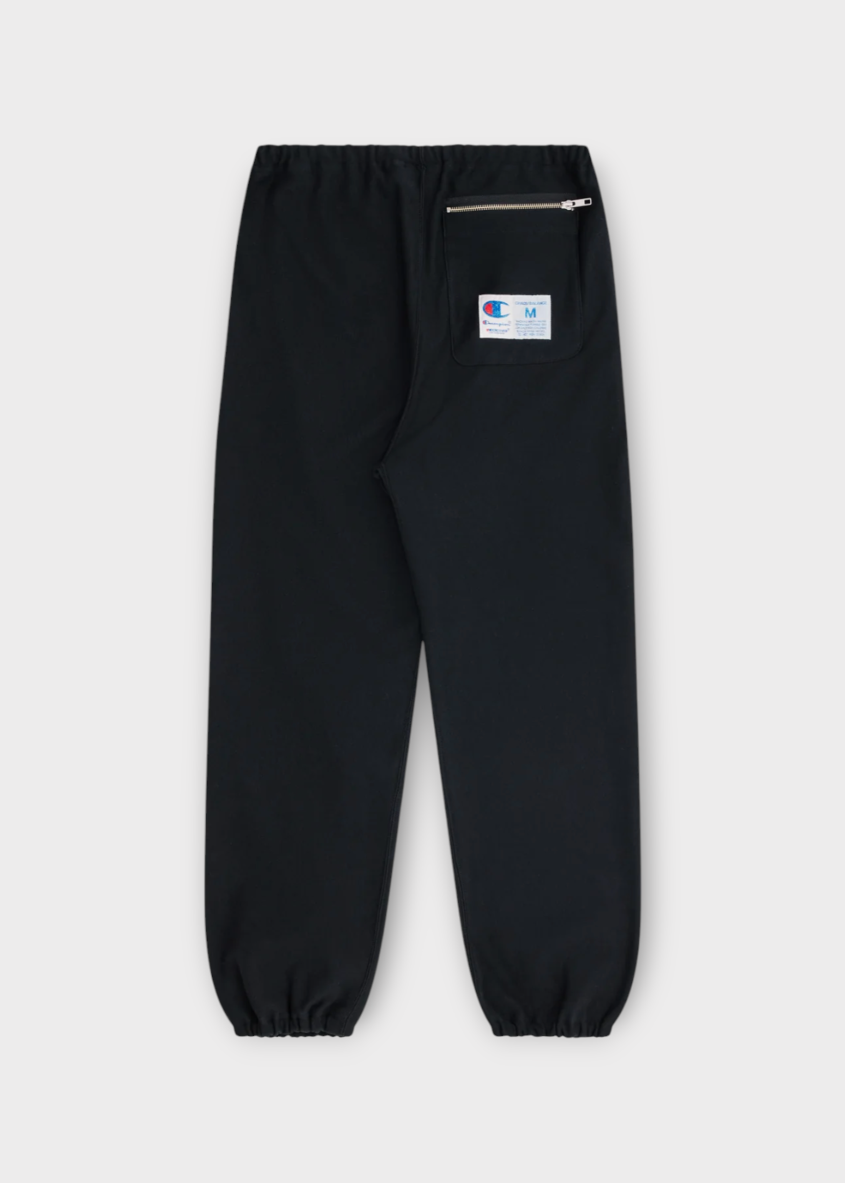 Undercover Undercover Trousers, Black, Champion x Undercover Cotton Drawstring Waist Sweatpants in Black w/ Logo Embroidery