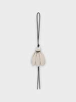 Loewe Loewe Charm, Multi, Calf Leather Badminton Charm In Black & White