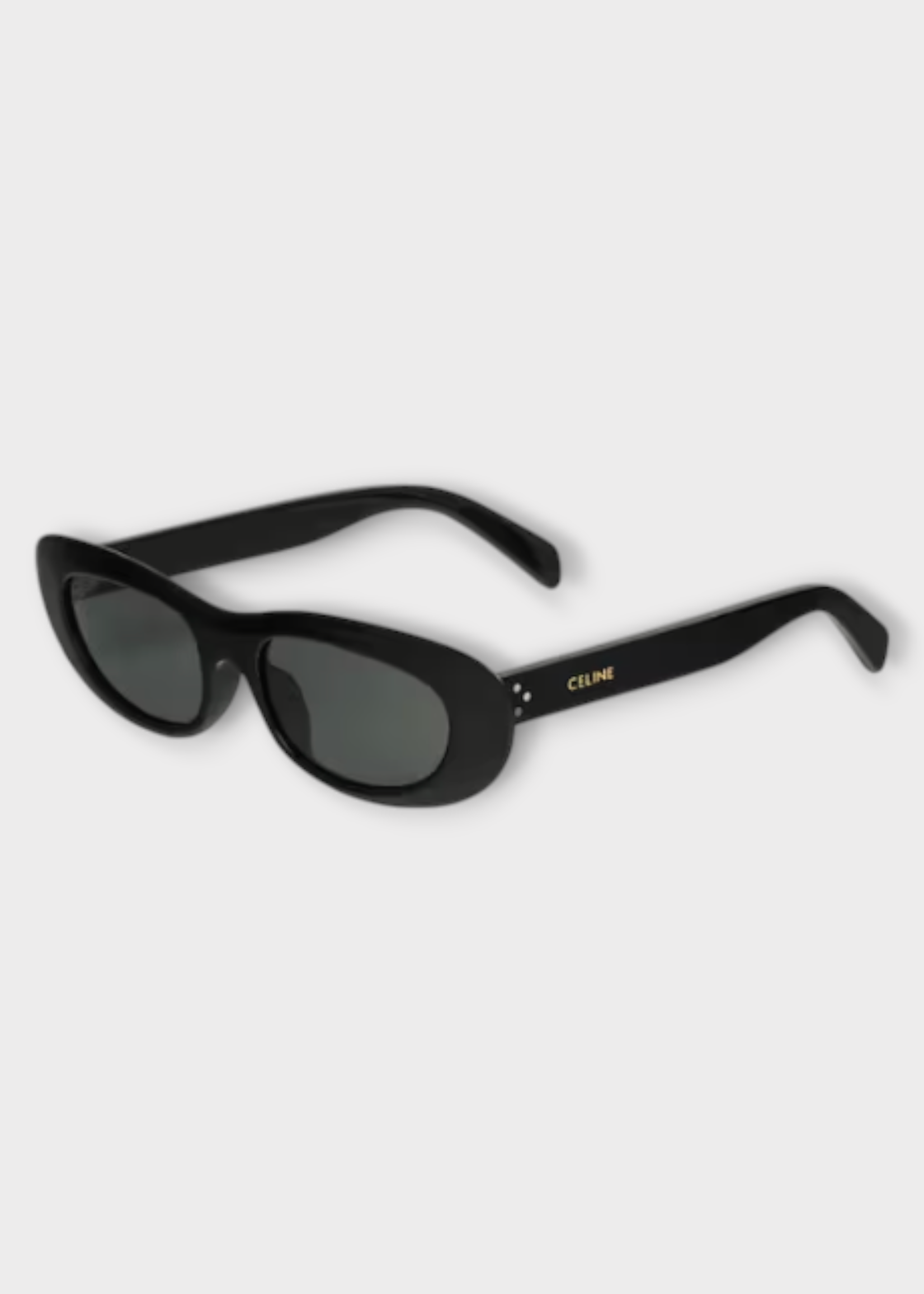 Celine Celine Sunglasses, Black, Cat Eye S310 Acetate Sunglasses In Black w/ Smoked Lenses
