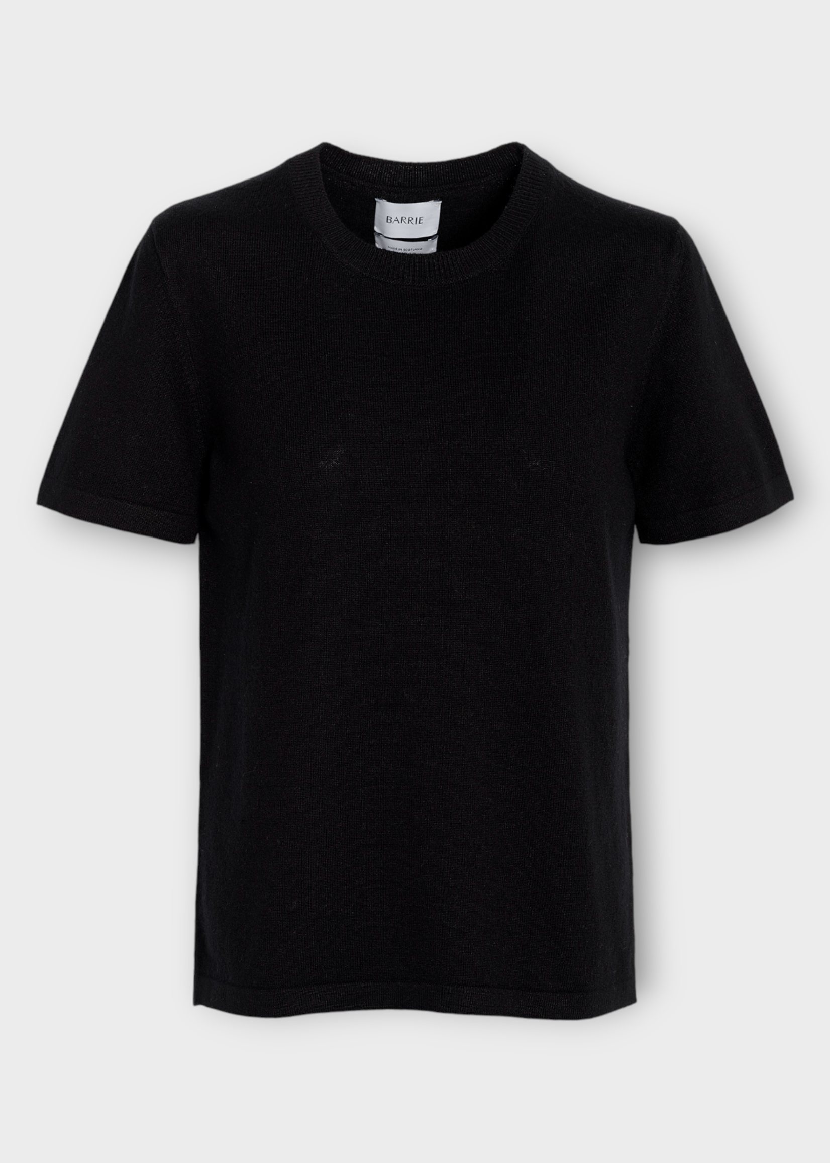 Barrie Barrie T-Shirt, Black, Crew Neck Short Sleeve Light T-Shirt
