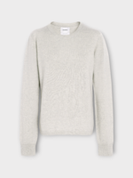 Barrie Barrie Knitwear, Grey, Cashmere & Silk Crew Neck Light Pullover In Potash