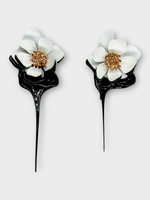 Ottolinger Ottolinger Earrings, Multi, Daisy Earring In White & Black