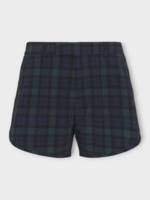 Martine Rose Martine Rose Shorts, Print, Nylon Tailored Gym Short In Black w/ Tartan Print