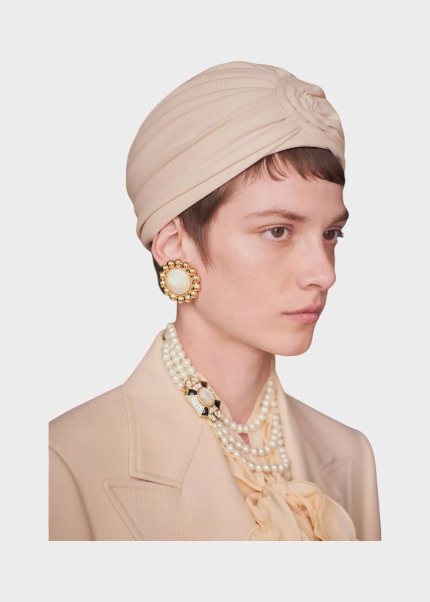 Valentino Valentino Earrings, Multi, Baroque Pearl Earrings In Gold & Cream