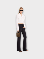 Courreges Courreges Bag, Brown, Satin Slim Holy Bag In Ash Brown w/ Top Handle