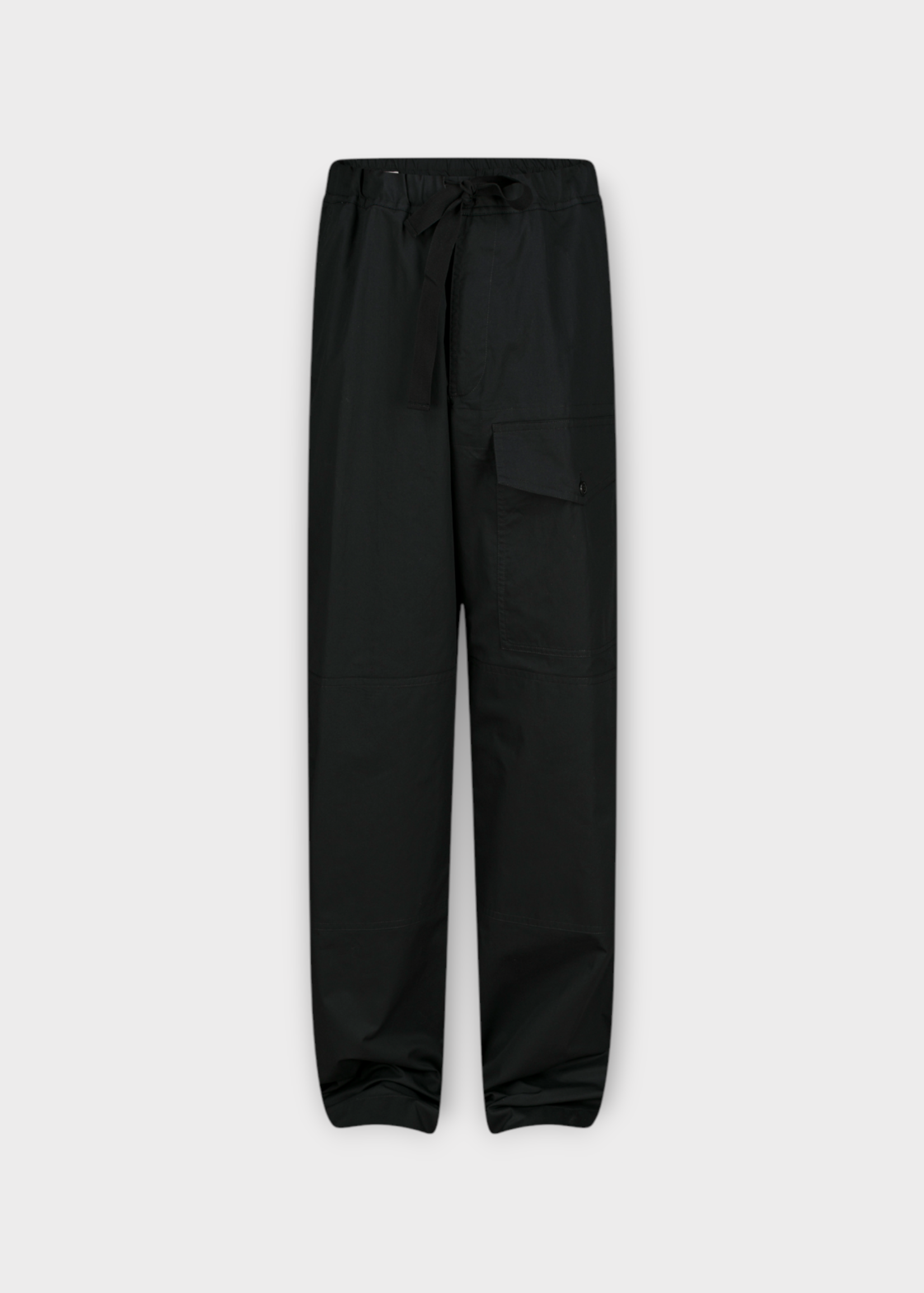 Dries Van Noten Dries Van Noten Trousers, Black, Pannoch Drawstring Waist Straight Leg Pants