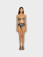Emilio Pucci Emilio Pucci Swimwear, Print, Lycra Bikini Bra In Black & Nude