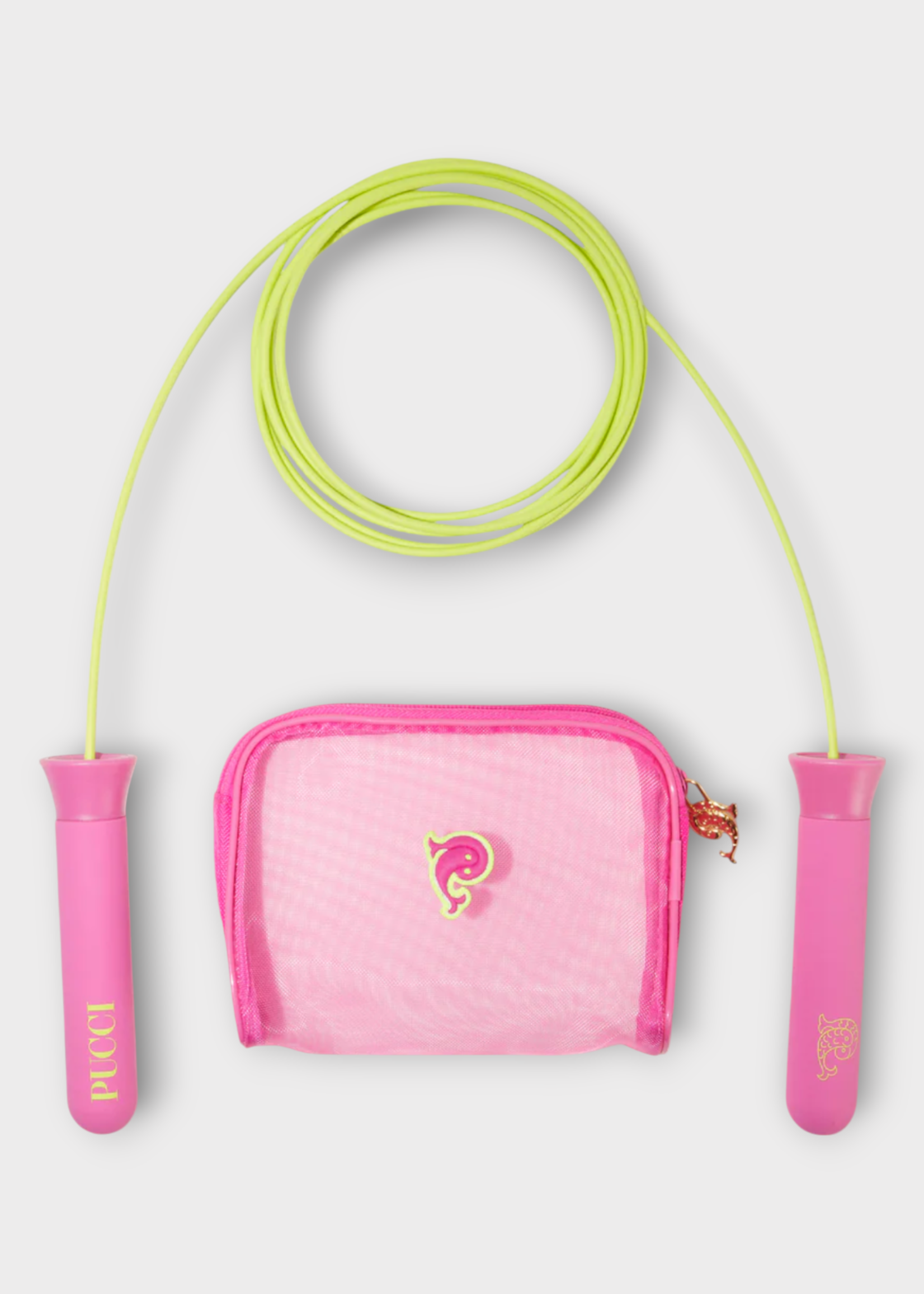 Emilio Pucci Emilio Pucci Accessory, Pink, PUCCI x Bala Jump Rope In Neon Yellow & Fuchsia