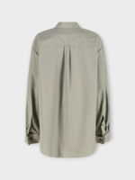 Dries Van Noten Dries Van Noten Shirt, Grey, Corsala Cotton Long Shirt In Cement w/ Cufflinks