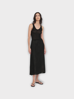 Partow Partow Skirt, Black, Bia Mesh Midi Skirt w/ Back Zip Closure
