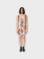 Julia Heuer Julia Heuer Dress, Print, Fritz Hand Pleated Sleeveless Dress w/ Rudi Print