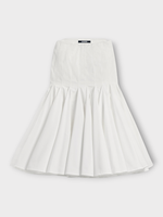 Jacquemus Jacquemus Skirt, White, La Jupe Agave Cotton High Waist Flared Midi Skirt In White