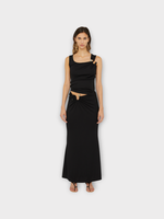 Christopher Esber Christopher Esber Skirt, Black, S-Buckle Suspension A-Line Maxi Skirt Cotton In Black w/ Stone Detail