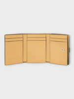 Loewe Loewe Wallet, Multi, Grained Calf Leather Trifold Wallet In Shell Grey Eucalyptus & Butter