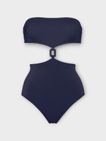 Eres Eres Swimwear, Navy, Marina Bustier One Piece Swimsuit In Nautique