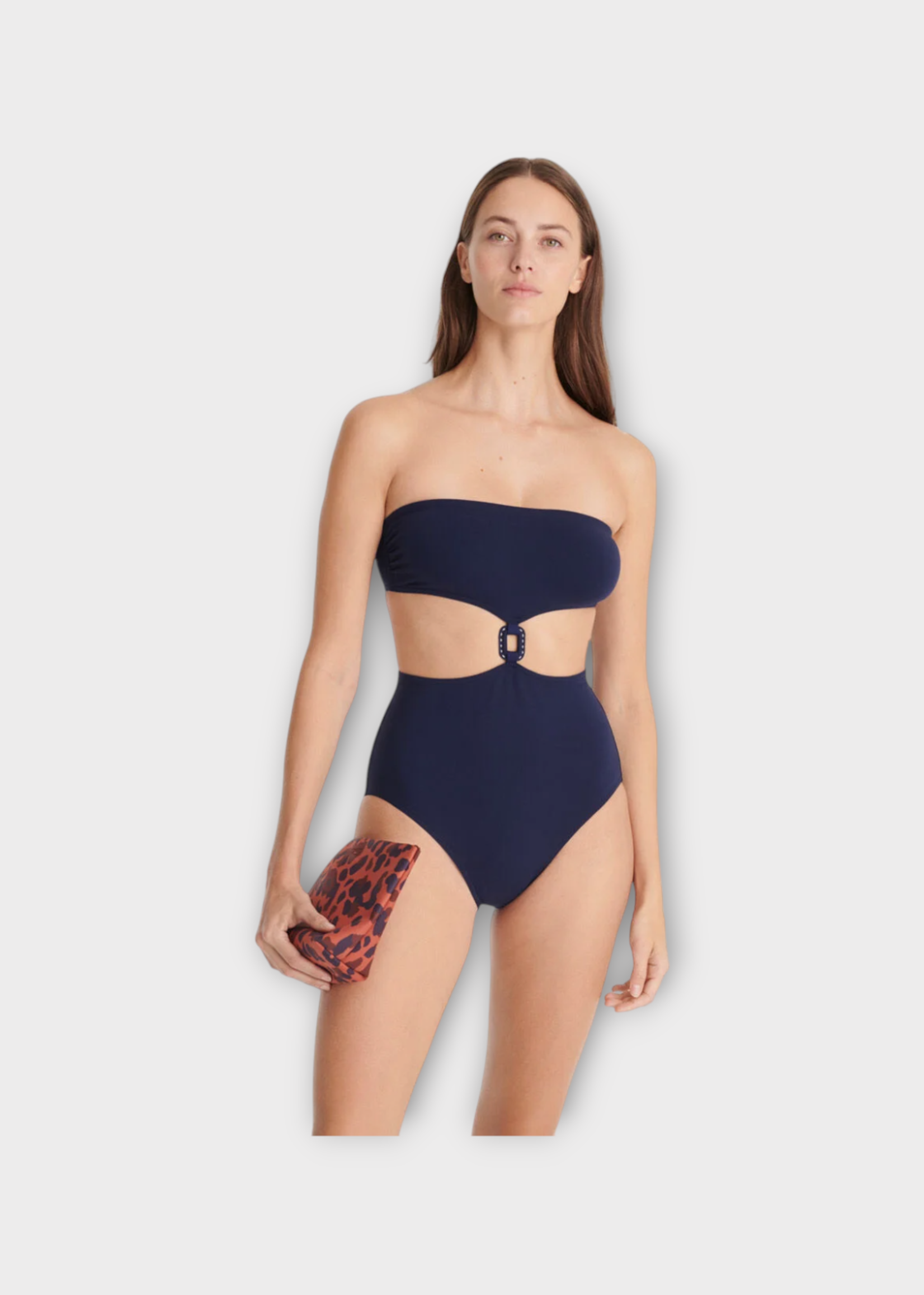 Eres Eres Swimwear, Navy, Marina Bustier One Piece Swimsuit In Nautique